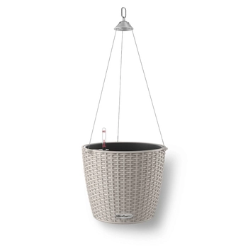 Lechuza - Doniczka wisząca Nido Cottage 28 - średnica 27 cm, piaskowy brąz