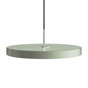UMAGE (Vita) - Lampa Asteria Plus Medium - oliwkowa, średnica 43 cm, srebrny dekor