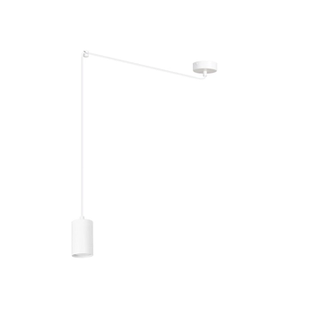 Emibig - Lampa wisząca Traker 1 BL white - wysokość  200 cm max, stal lakierowana