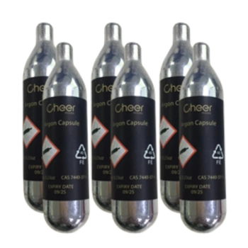 Cheer Moda - Naboje z argonem do dyspensera do wina Connoisseur – zestaw 6 sztuk
