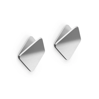 Zack - Zestaw 2 wieszaków OLFO - stal nierdzewna matowa, długość 1,80 cm