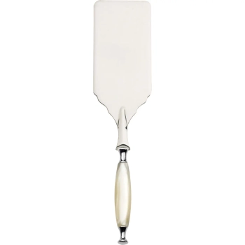 Casa Bugatti - Łopatka do lazanii Country – perłowa kość słoniowa, chromowany pierścień