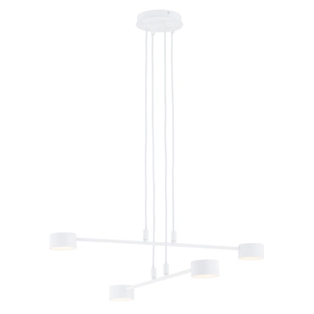 Emibig - Lampa wisząca Modus 4 white - szerokość 70 cm, stal lakierowana proszkowo