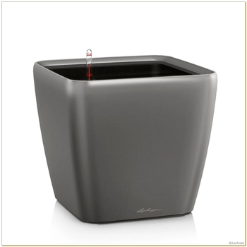 Lechuza - Donica Quadro LS 50 - wysokość 46,50 cm, antracytowa, matowa
