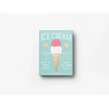 Printworks – zestaw do lodów Essential Ice Cream Kit, stal nierdzewna