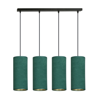 Emibig - Lampa wisząca Bente 4 bl green - wysokość max 100 cm, stal lakierowana, abażur