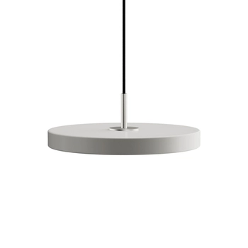 UMAGE (Vita) - Lampa Asteria Plus Mini - szara, średnica 43 cm, srebrny dekor