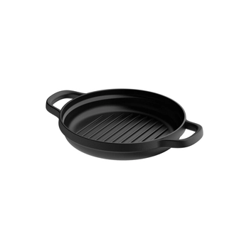 BergHOFF – Patelnia grillowa żeliwna Graphite, 26 cm, matowa emalia
