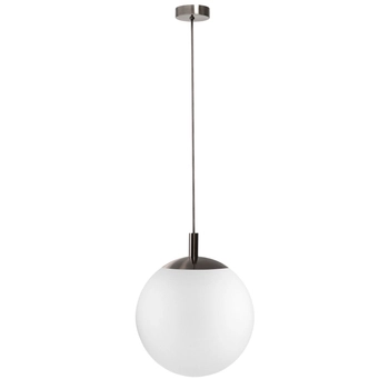 Kaspa - Lampa wisząca pojedyncza Alur - rozmiar L, średnica 40 cm, tytan szczotkowany