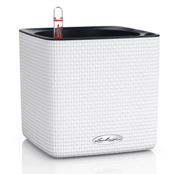 Lechuza - Doniczka Cube Color 16 - wysokość 16 cm, biała