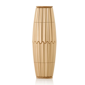 AdHoc - Zestaw magnetycznych młynków do pieprzu i soli MAGTWO - złoty, wysokość 19,50 cm