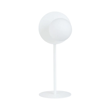 Emibig - Lampa stołowa Oslo LN1 white/opal - wysokość 50 cm, stal lakierowana, szkło