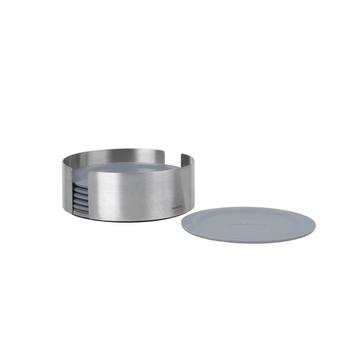 Blomus - Podstawki Lareto 6 szt. - stal nierdzewna, silikon, kolor szary