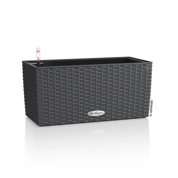 Lechuza - doniczka Balconera Cottage 40 - długość 40 cm, granit