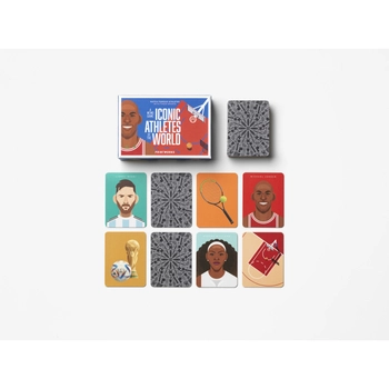 Printworks - Gra memo Kultowi sportowcy – edukacyjna gra pamięciowa, 50 kart
