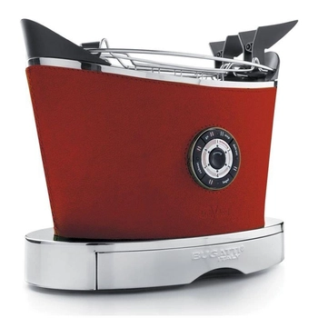 Casa Bugatti - Toster VOLO - czerwona skóra, seria Individual