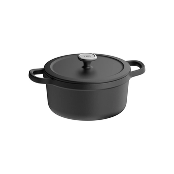 BergHOFF – Garnek żeliwny z pokrywą Graphite, 26 cm, 5,7 l, emaliowany