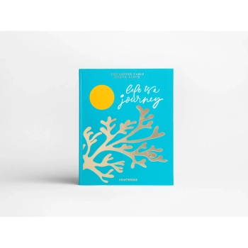 Printworks - Album fotograficzny Life is a Journey XL – turkusowy, złote zdobienia