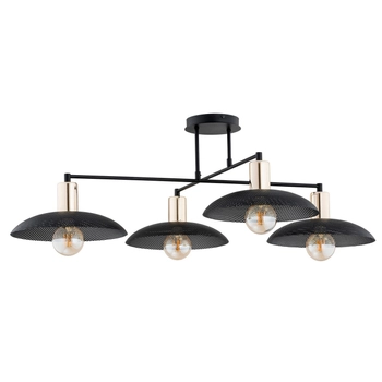 Emibig - Lampa wisząca Spirit 4 black - wysokość 30 cm, stal lakierowana proszkowo
