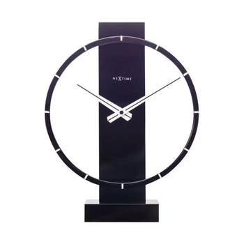 NeXtime – Zegar dekoracyjny Carl Small, czarny, 34 × 27 cm