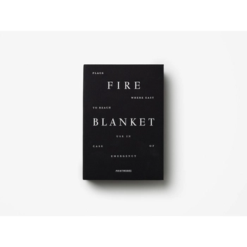 Koc gaśniczy, czarny - Printworks