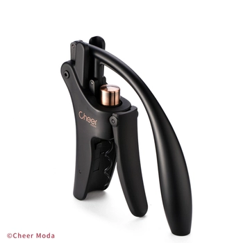 Cheer Moda - Korkociąg dźwigniowy Shaduf - czarny, długość 14,50 cm