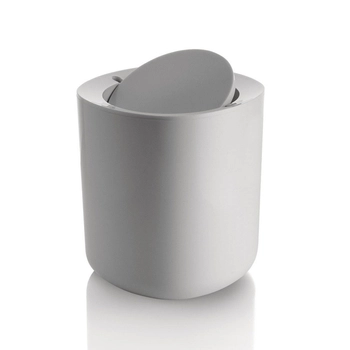 Alessi - Kosz na śmieci BIRILLO - biały, pojemność 2 L