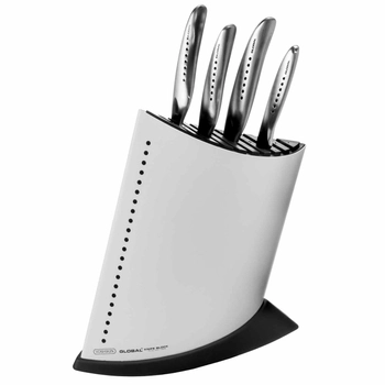 Global SAI - Komplet 4 japońskich noży - biały blok | GKB-52