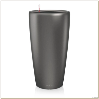 Lechuza - Donica Rondo 40 - wysokość 75 cm, antracytowa, matowa