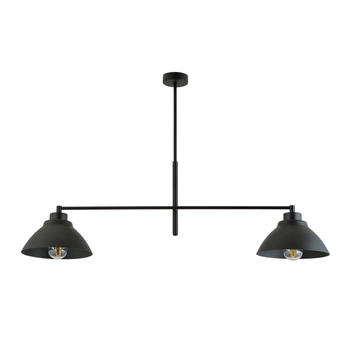 Emibig - Lampa sufitowa Maverick 2 black - wysokość 58 cm, stal lakierowana,