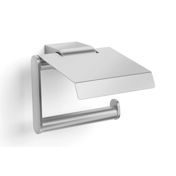 Zack - Uchwyt na papier toaletowy z klapką ATORE - długość 12,40 cm, stal matowa