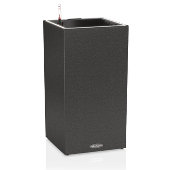 Lechuza - Doniczka Canto Stone kolumna 30 LED - wysokość 56 cm, grafitowy czarny