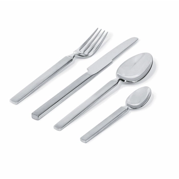 Alessi - Zestaw sztućców dla 6 osób DRY - srebrne, 24 elementów