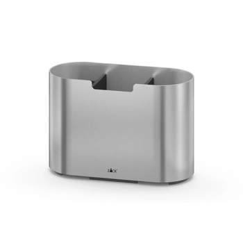 Zack - stojak na szczoteczki do zębów Olomo - wysokość 9,4 cm, stal nierdzewna  18/10 matowa