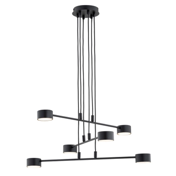 Emibig - Lampa wisząca Modus 6 black - szerokość 70 cm, stal lakierowana proszkowo