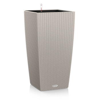 Lechuza - Donica Cubico Cottage 40 - wysokość 75,50 cm, piaskowy brąz