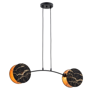 Emibig - Lampa sufitowa Motif 2 marbel - szerokość 82 cm, stal malowana proszkowo, abażur