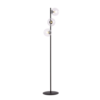 Emibig - Lampa stojąca Rossi LP3 transparent - wysokość 150 cm, stal lakierowana, szkło