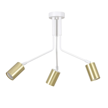 Emibig - Lampa sufitowa Verno 3 white - wysokość 35 cm, stal lakierowana