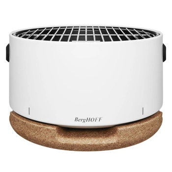 BergHOFF – Grill stołowy przenośny z korkową podstawką, biały
