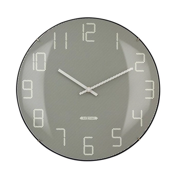 NeXtime – Zegar ścienny Shade z cichym mechanizmem, szary, 35 cm