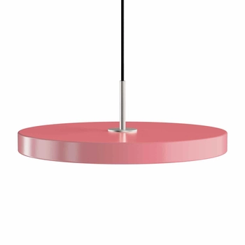 UMAGE (Vita) - Lampa Asteria Plus Medium - różowa, średnica 43 cm, srebrny dekor