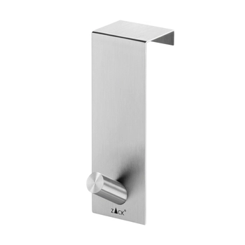 Zack - Wieszak pojedynczy na drzwi bezprzylgowe Exit - głębokość 8,50 cm, stal nierdzewna matowa