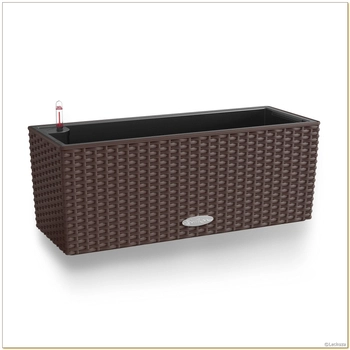 Lechuza - doniczka Balconera Cottage 50 - długość 50 cm, mokka