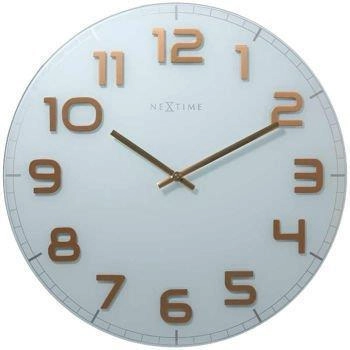 NeXtime - Zegar ścienny 8817 WC 'Classy' – miedziany, 38x19 cm