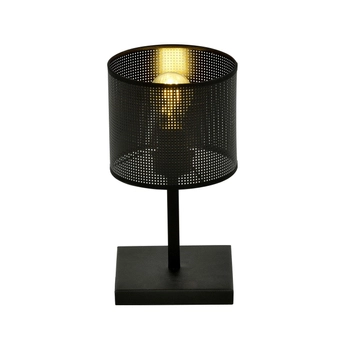 Emibig - Lampa stołowa Jordan LN1 black - wysokość 32 cm, stal lakierowana, abażur