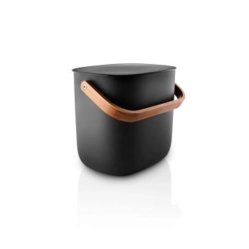 Eva Solo – Kosz na śmieci Reflect 6 l – matowa czerń, bambus
