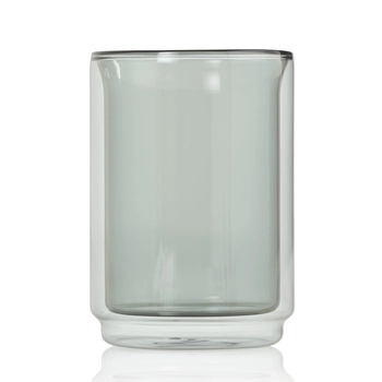 AdHoc - Szklanka IMPACT z podwójnym dnem – przyciemniane szkło borokrzemowe, 400 ml