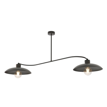 Emibig - Lampa sufitowa Foster 2 black - szerokość 100 cm, stal malowana proszkowo