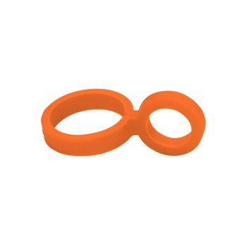 Casa Bugatti - Zawieszka silikonowa do butelek B Bottles – pomarańczowa